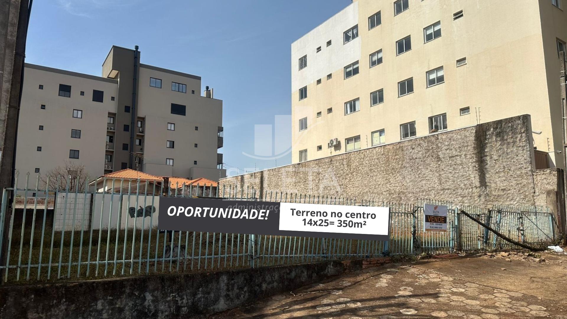 Oportunidade única, terreno 350m  no centro de cascavel- PR. 4...