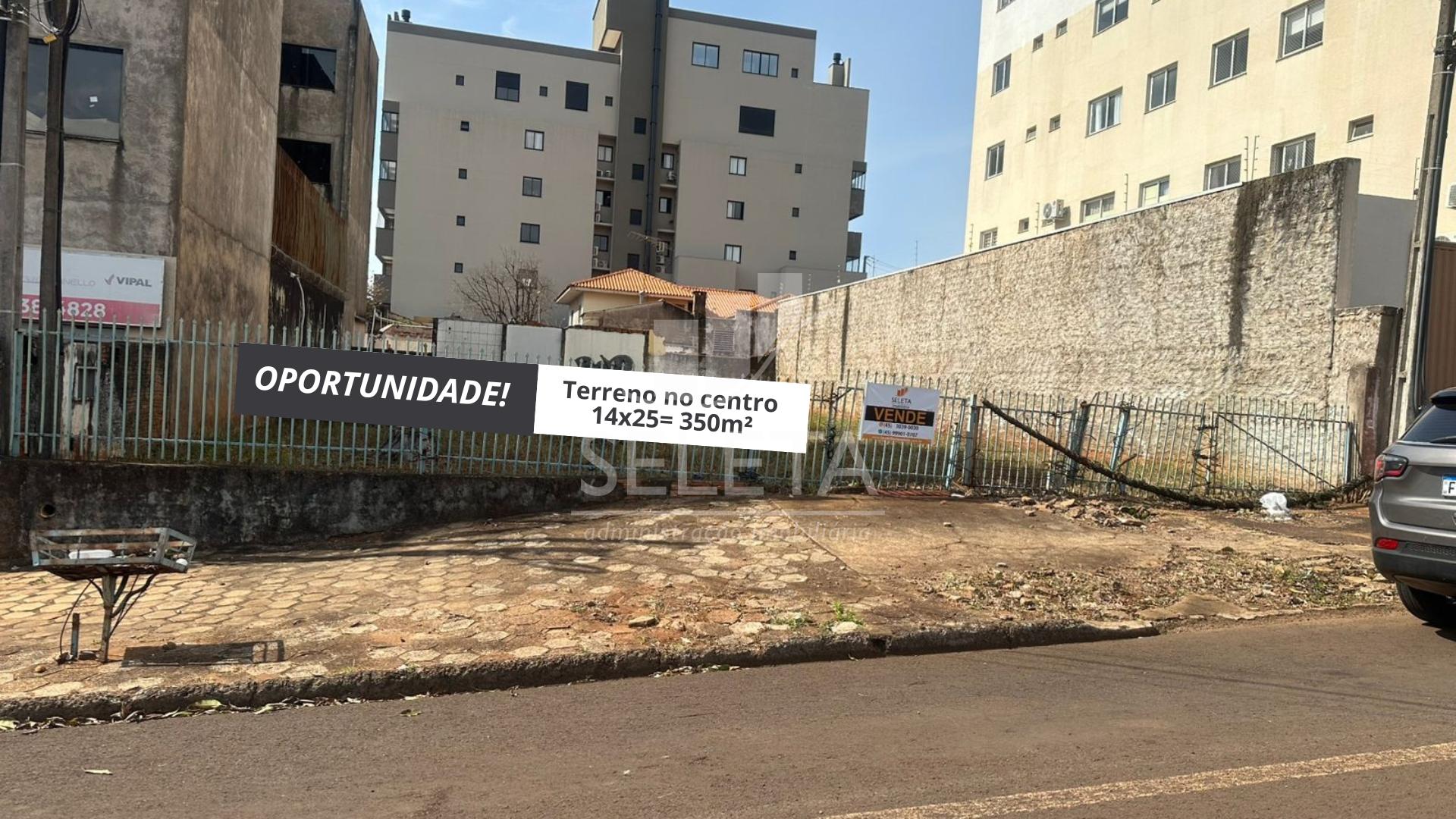 Oportunidade única, terreno 350m  no centro de cascavel- PR. 4...