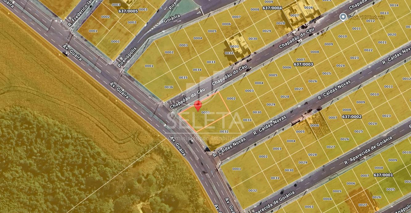 Terreno comercial de esquina para venda no Tropical IV