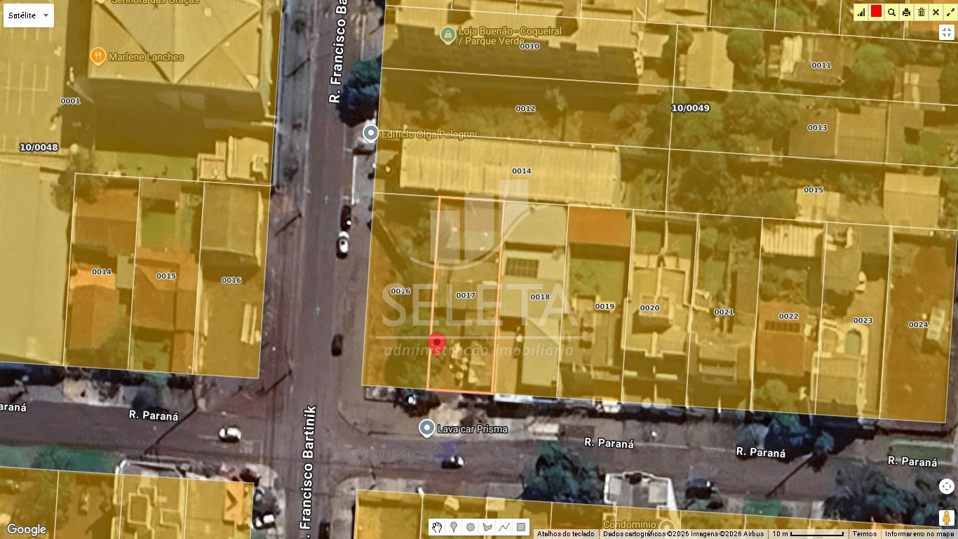 Terreno à venda, com 432m2  na sub esquina da rua paraná Barti...