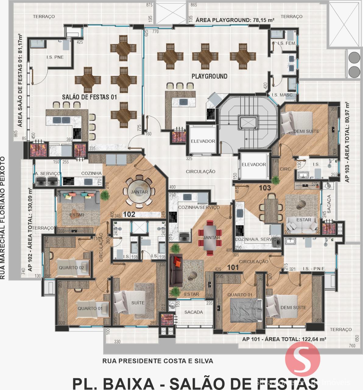 Apartamentos a venda, localizado no Bairro Alto da Colina C.N, Dois Vizinhos-PR.