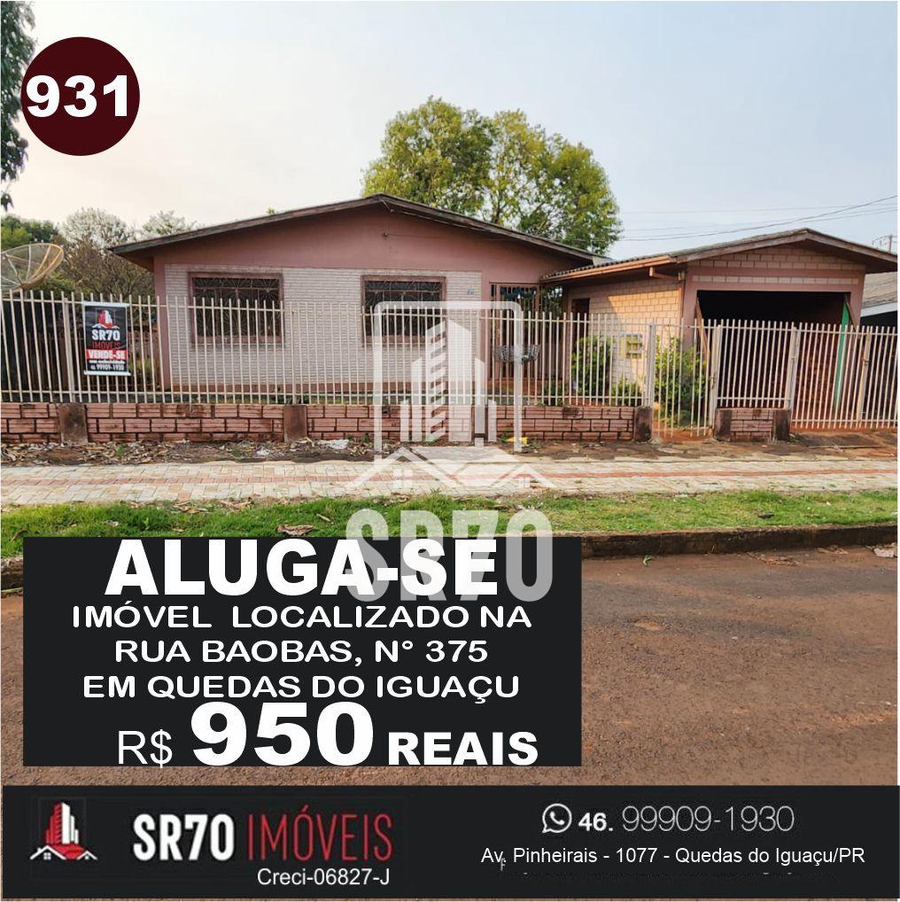 Casa com 3 dormitrios para locao, CENTRO, QUEDAS DO IGUACU - PR