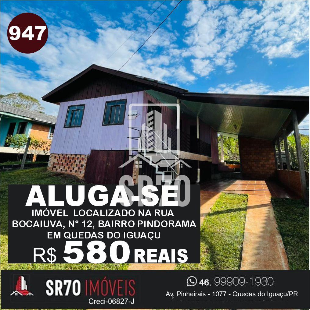 Casa com 3 dormitrios para locao, PINDORAMA, QUEDAS DO IGUACU - PR