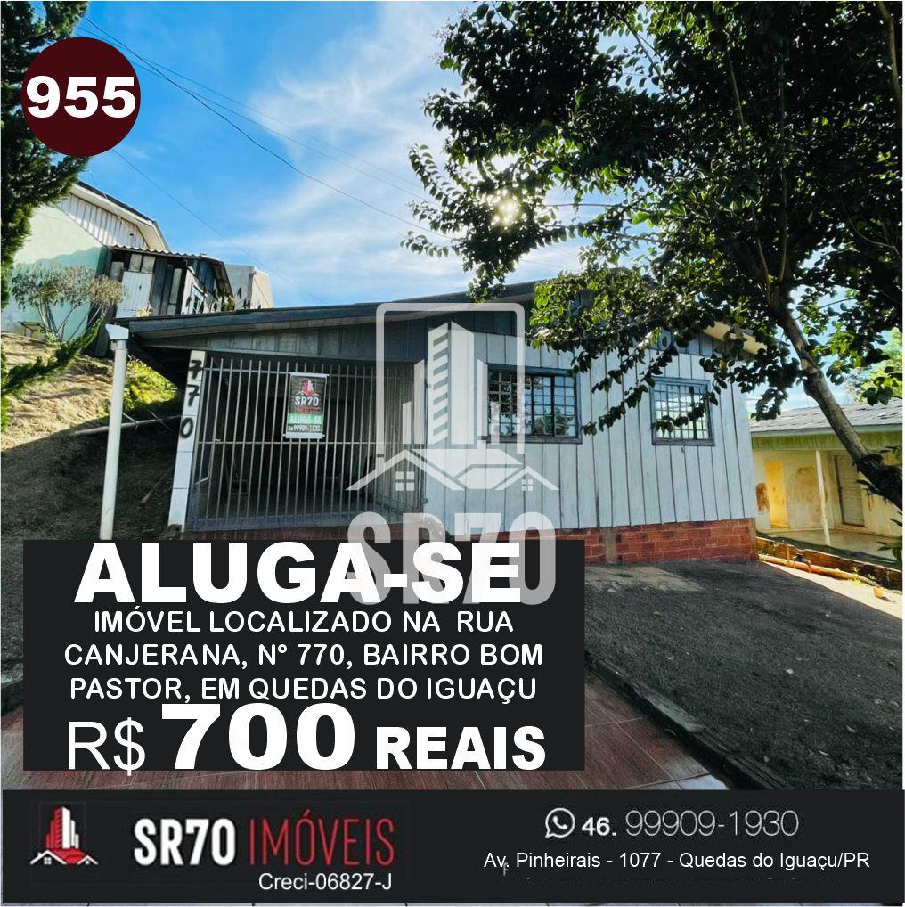 Casa para locao, BOM PASTOR, QUEDAS DO IGUACU - PR