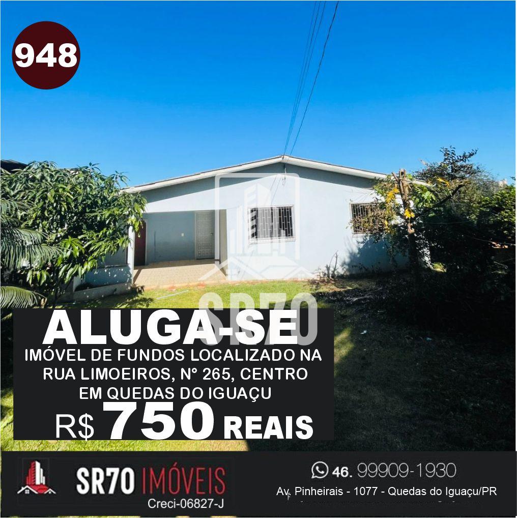 Casa com 2 dormitrios para locao, ALTO RECREIO, QUEDAS DO IGUACU - PR
