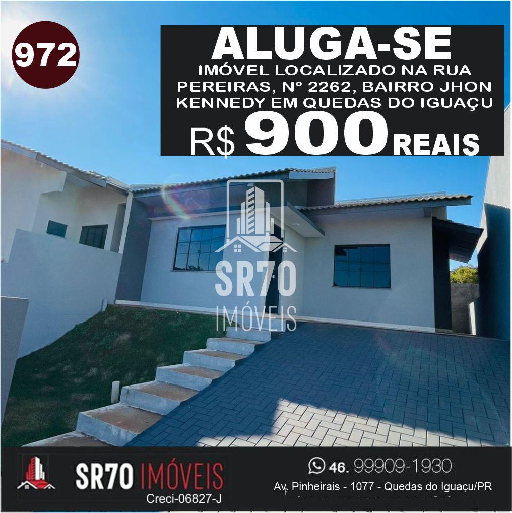 Imvel de alvenaria contendo trs quartos, sala, cozinha, banheiro e lavanderia. Localizado na rua P