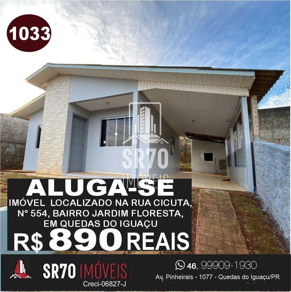Imvel semi novo para locao em Quedas do Iguau. Bairro Jardim Floresta 