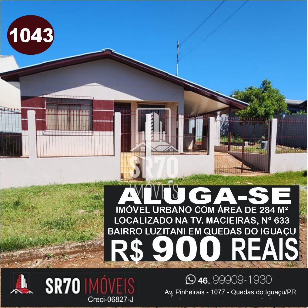 Aluga-se imvel de alvenaria com dois quartos, sala, cozinha, banheiro, lavanderia e garagem 