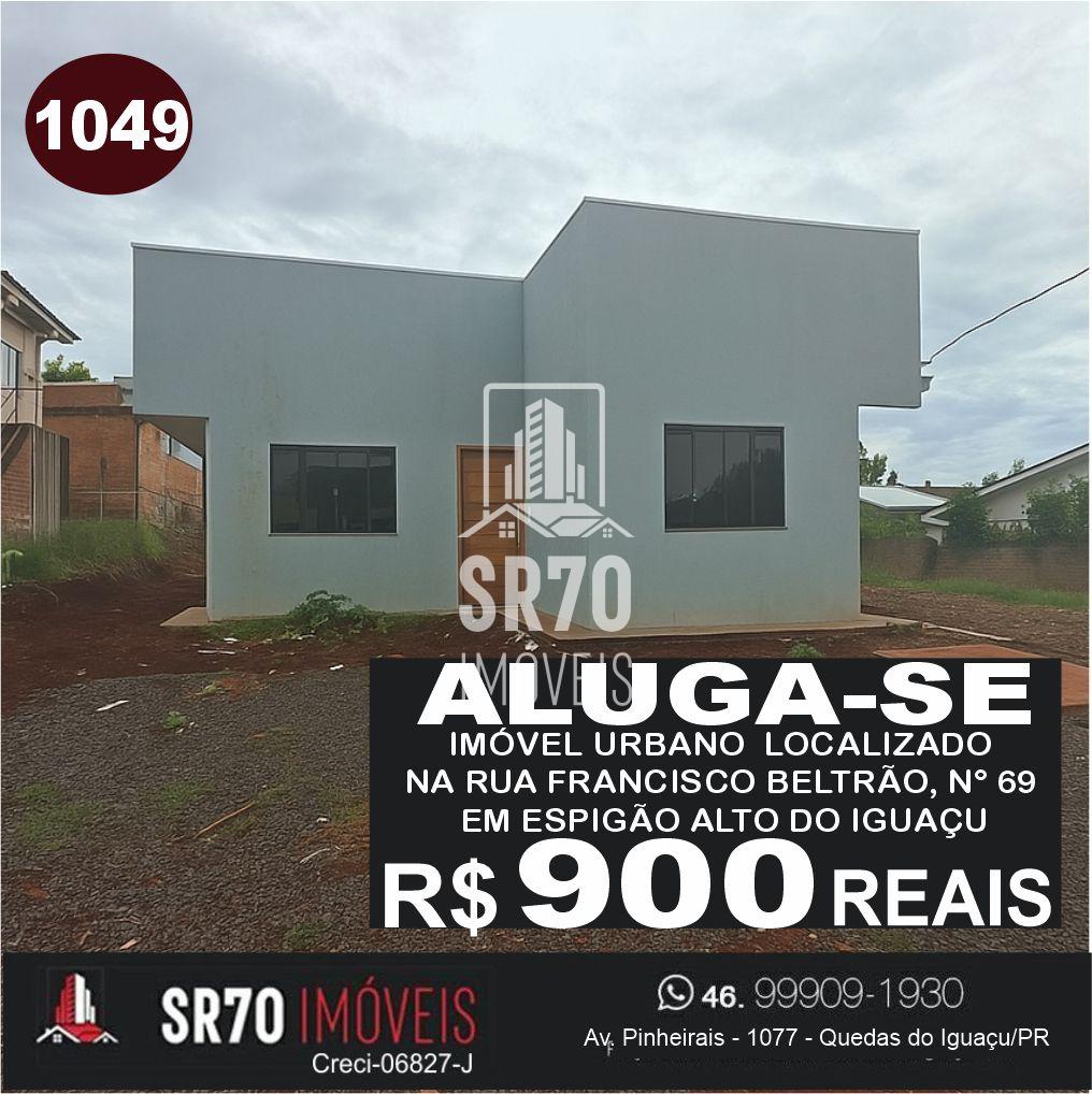 Aluga-se imvel de alvenaria em Espigo Alto do Iguau.
