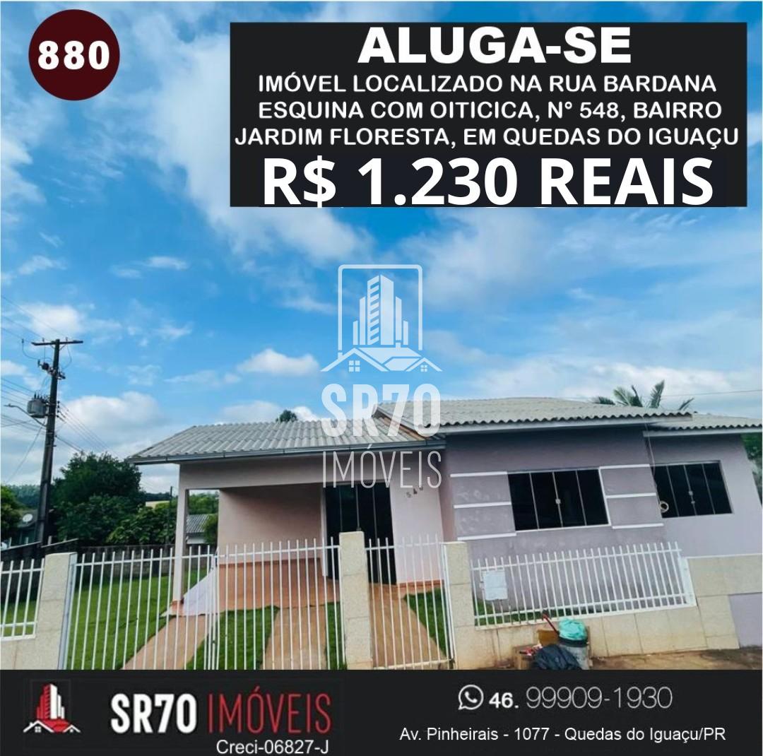 Aluga-se imvel de alvenaria, contendo 3 quartos, sala, cozinha, banheiro, lavanderia e garagem.