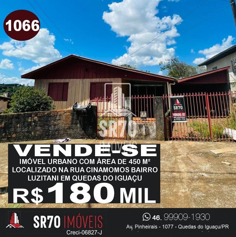 Casa com 2 dormitrios  venda, LUZITANI, QUEDAS DO IGUACU - PR