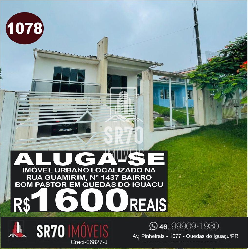 Aluga-se imvel de alto padro, localizado no bairro Bom Pastor em Quedas do Iguau.