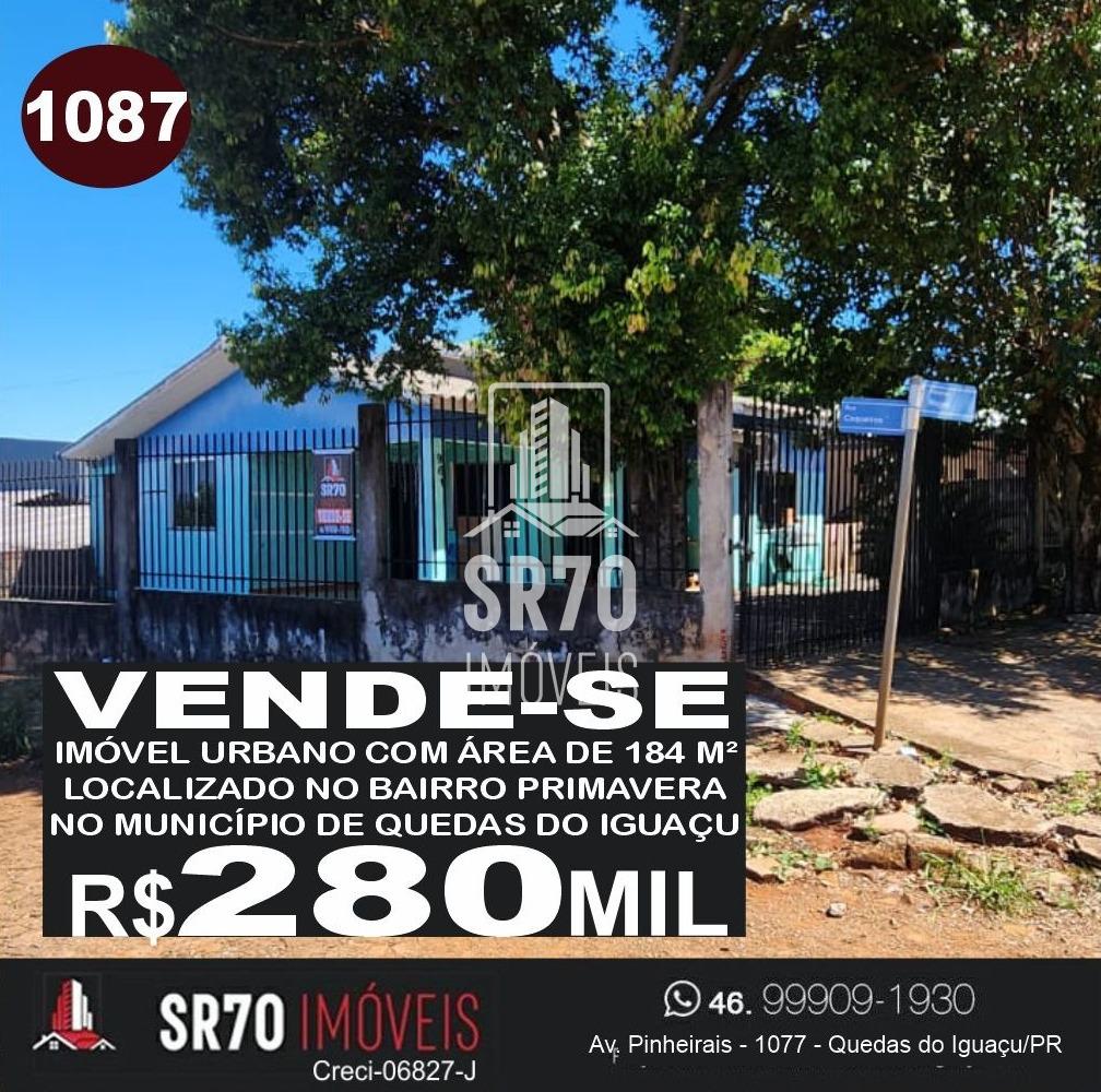 Casa � venda, PRIMAVERA, QUEDAS DO IGUACU - PR