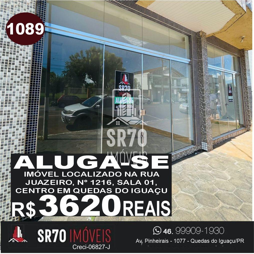 Aluga-se sala comercial no Centro de Quedas do Igua�u.