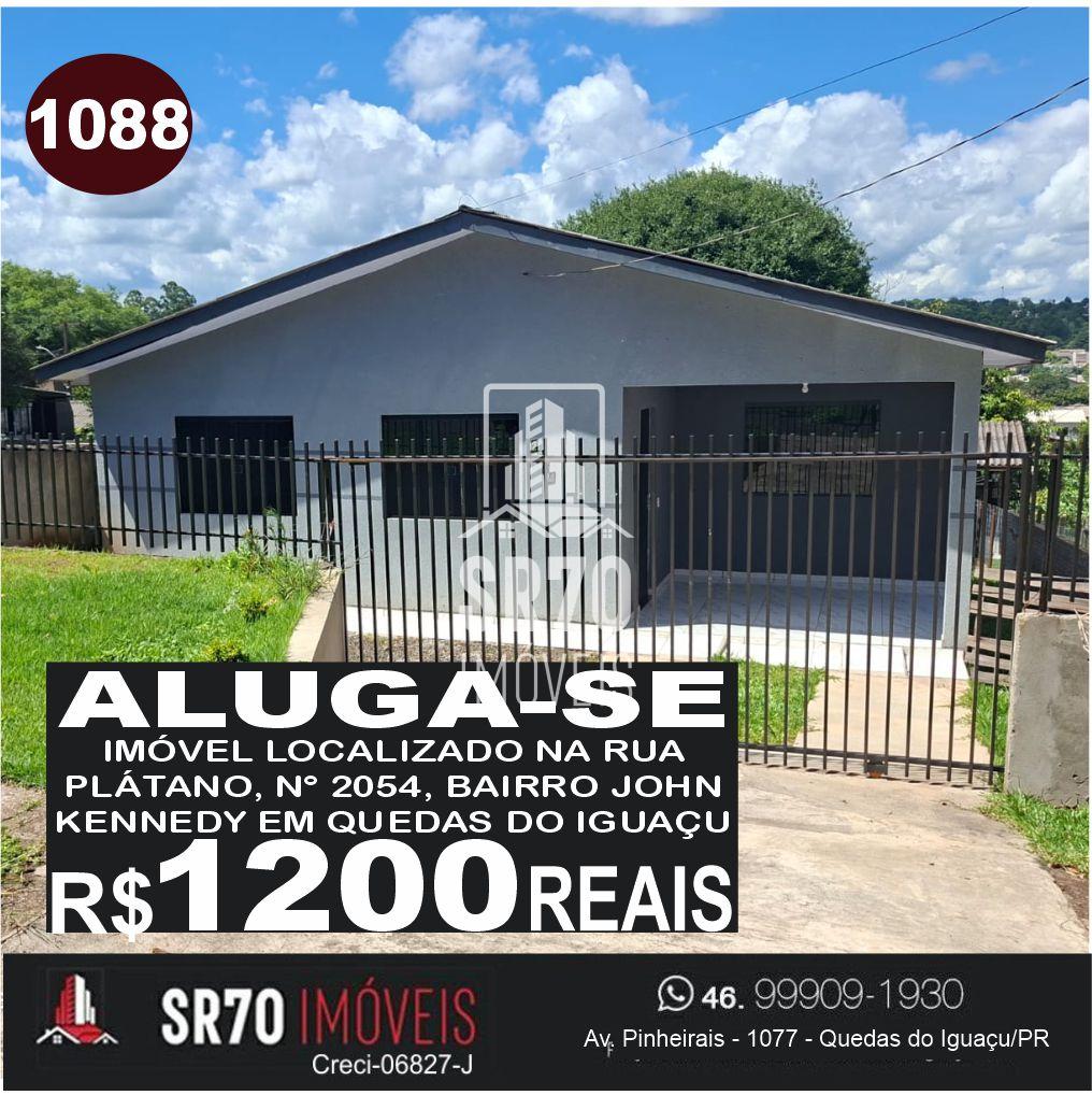 Aluga-se im�vel, localizado no bairro John Kennedy em Quedas do Igua�u.