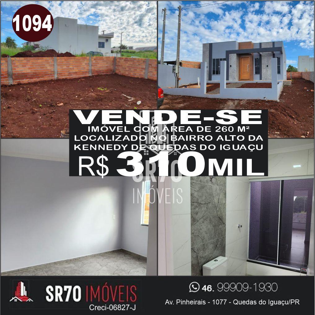 Casa com 2 dormit�rios � venda, ALTO DA KENNEDY, QUEDAS DO IGUACU - PR