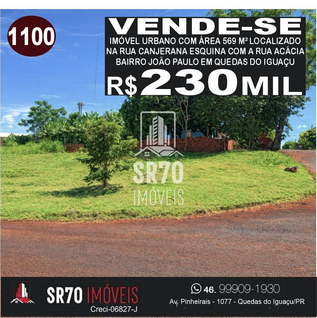 Vende-se lote de esquina localizado no Bairro Jo�o Paulo 