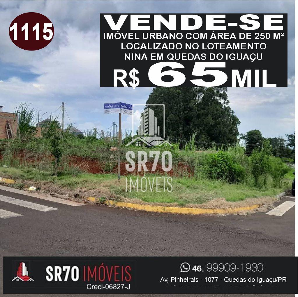 LOTE DE ESQUINA � VENDA EM QUEDAS DO IGUA�U 