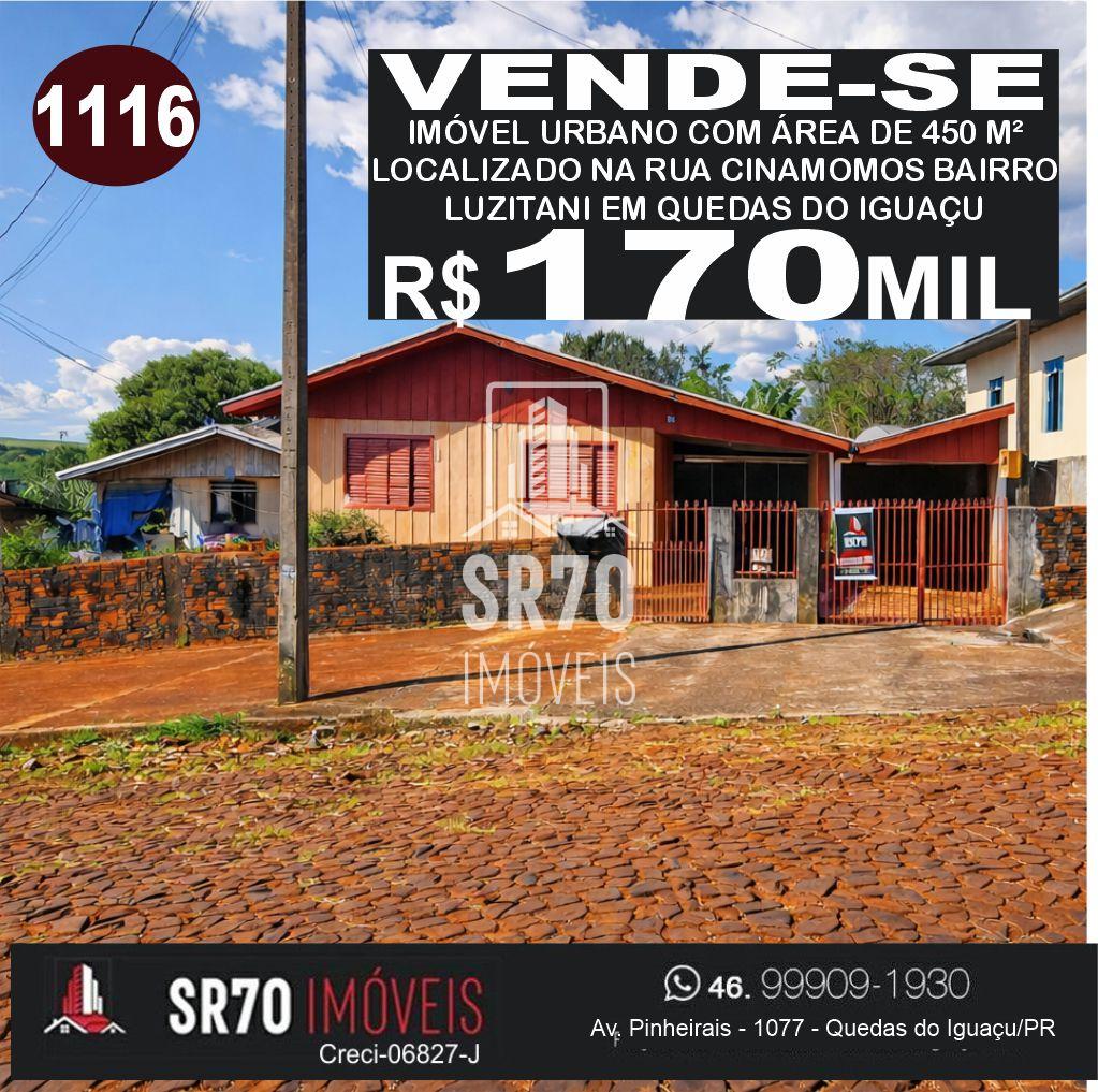 Casa com 2 dormit�rios � venda, LUZITANI, QUEDAS DO IGUACU - PR