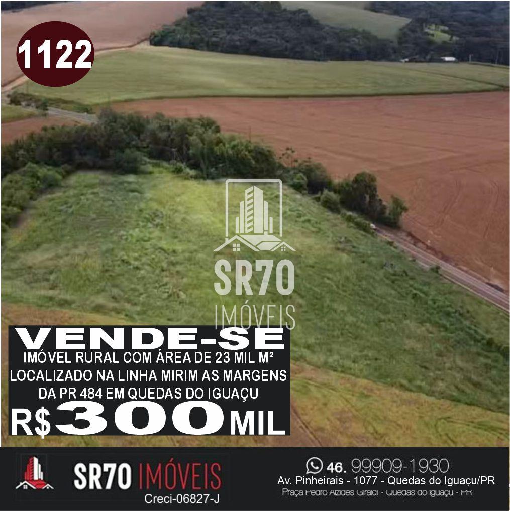 Vende-se Im�vel rural com �rea de de 23 mil M  as margens da PR 484.