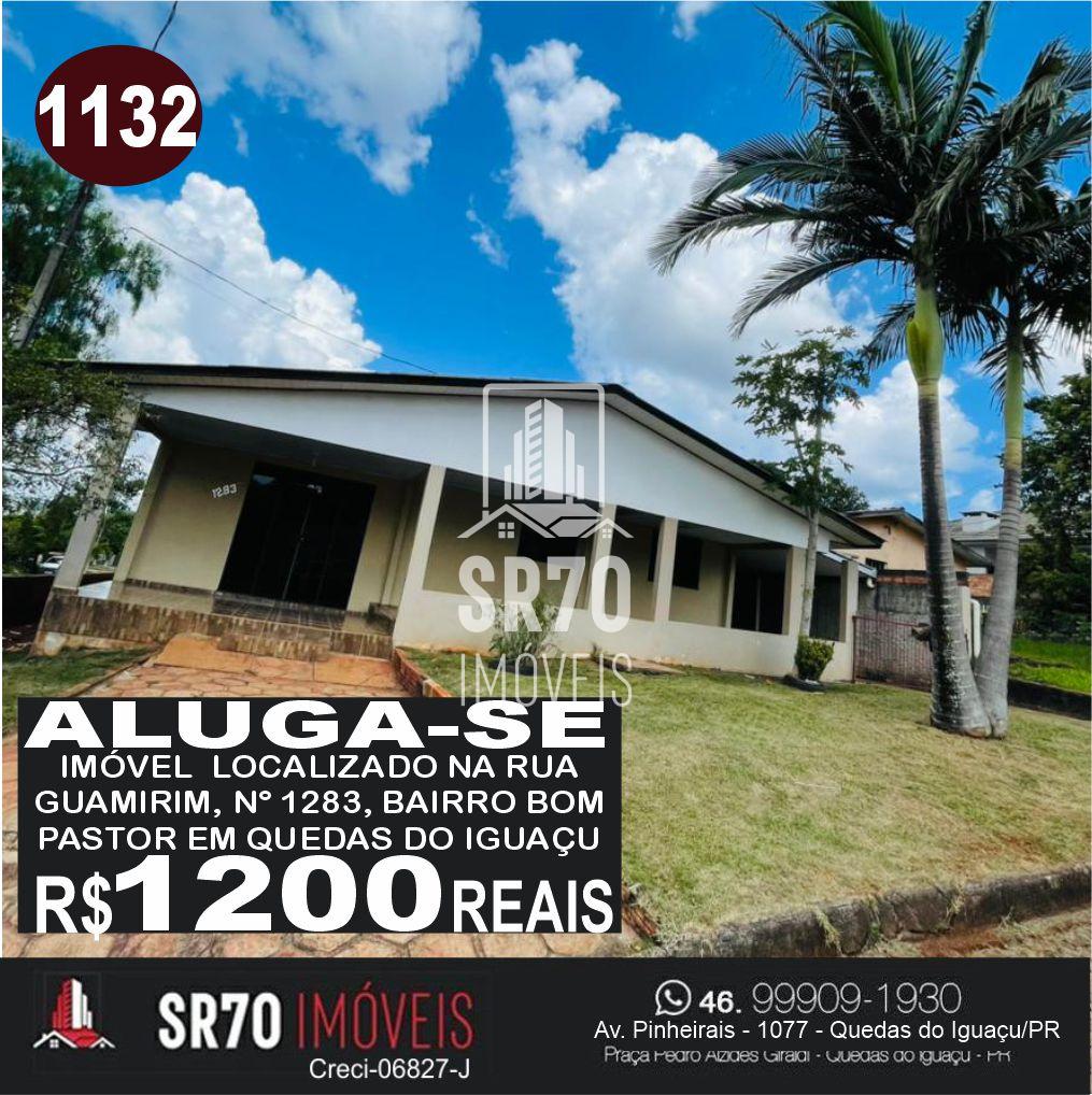 Aluga-se casa com 4 dormit�rios para loca��o, BOM PASTOR, QUEDAS DO IGUACU - PR