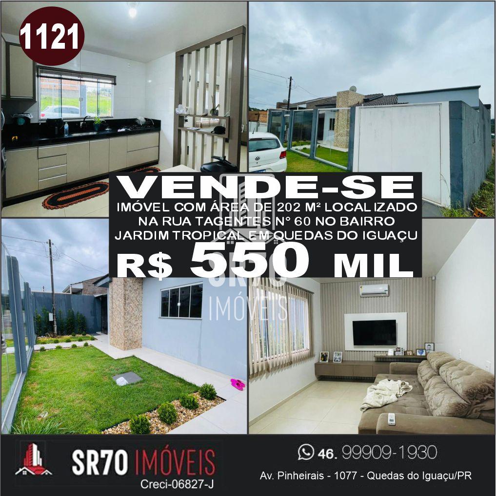 Casa com 2 dormit�rios � venda, JARDIM TROPICAL, QUEDAS DO IGUACU - PR