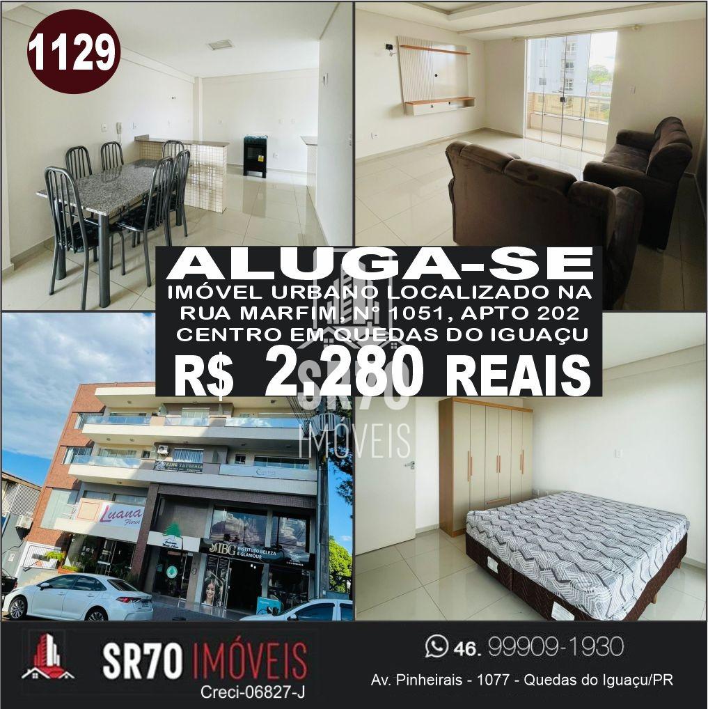 Aluga-se apartamento com dois quartos no Centro de Quedas do Igua�u.