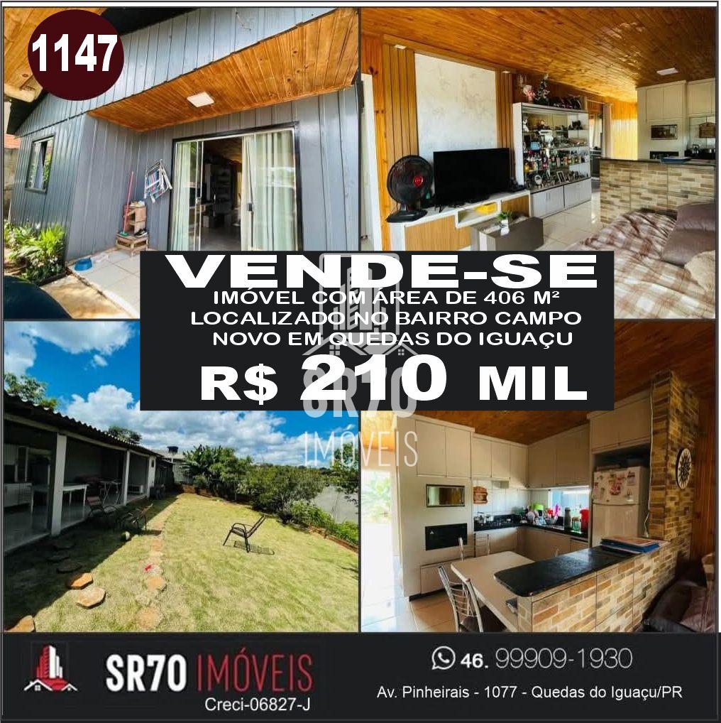 Im�vel a venda no bairro Campo Novo em Quedas do Igua�u.