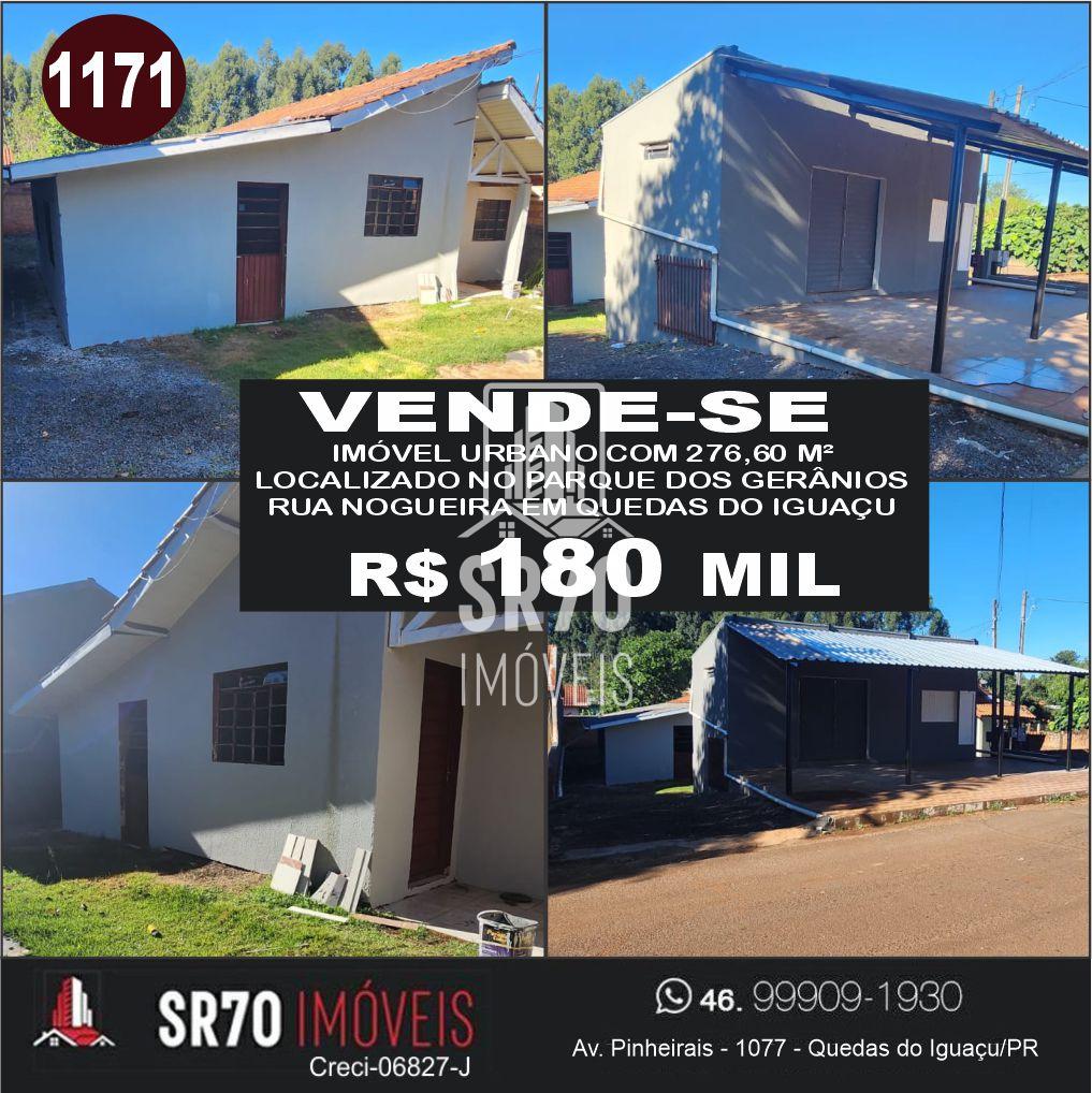 Casa � venda, PARQUE DOS GER�NIOS, QUEDAS DO IGUACU - PR