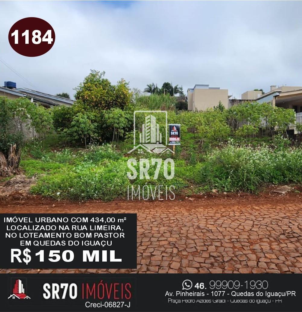 Lote � venda, BOM PASTOR, QUEDAS DO IGUACU - PR
