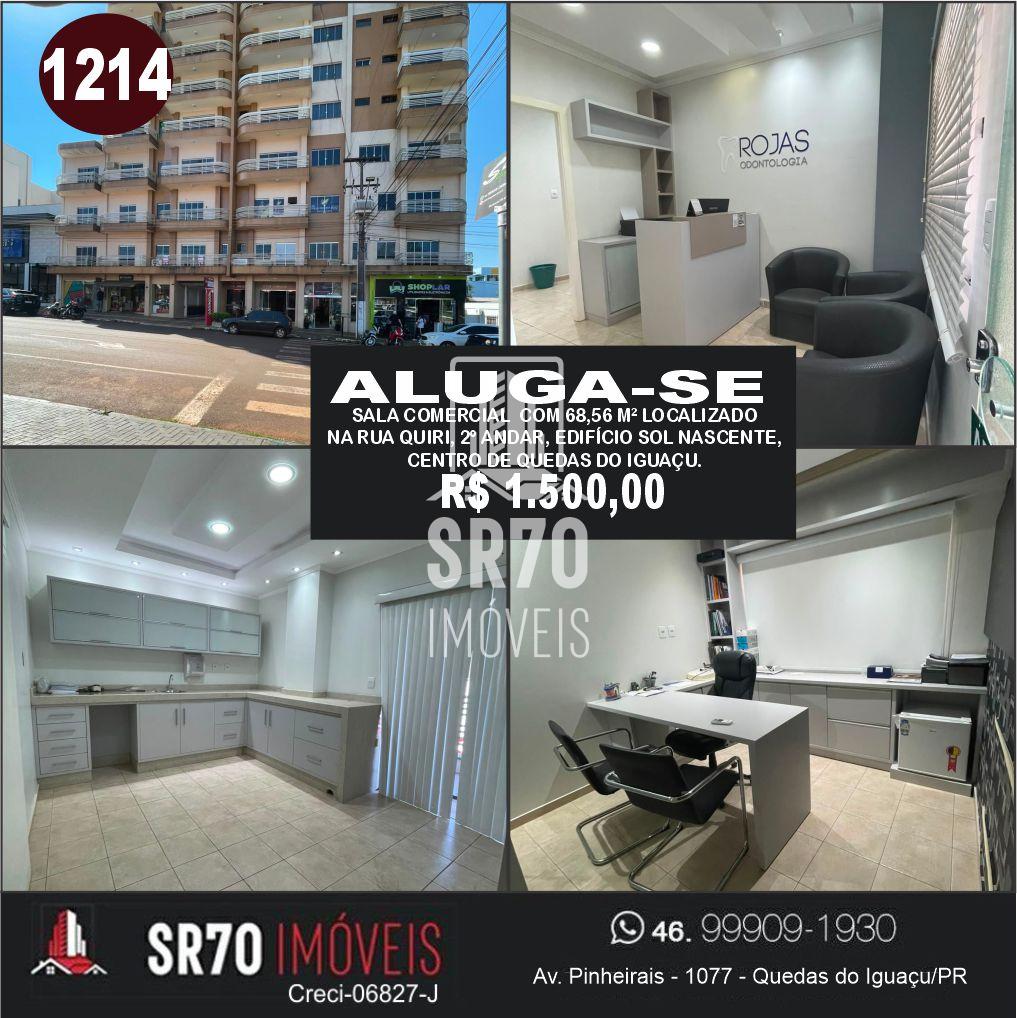 Sala Comercial para loca��o, CENTRO, QUEDAS DO IGUACU - PR