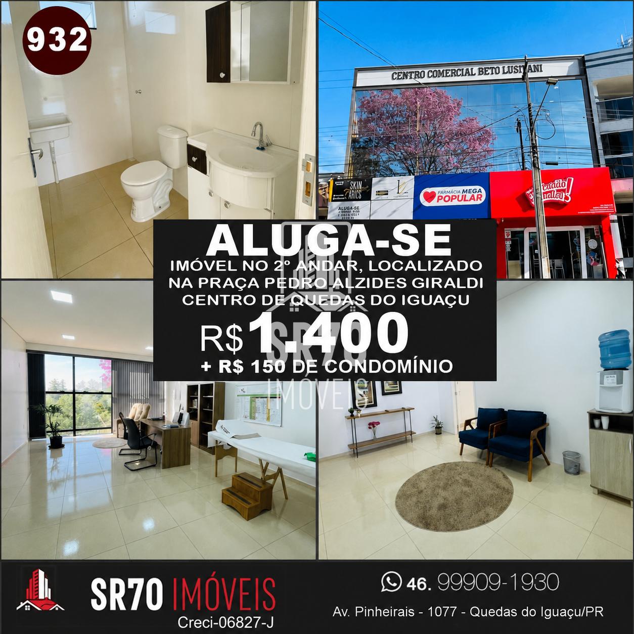 Sala Comercial para loca��o, CENTRO, QUEDAS DO IGUACU - PR