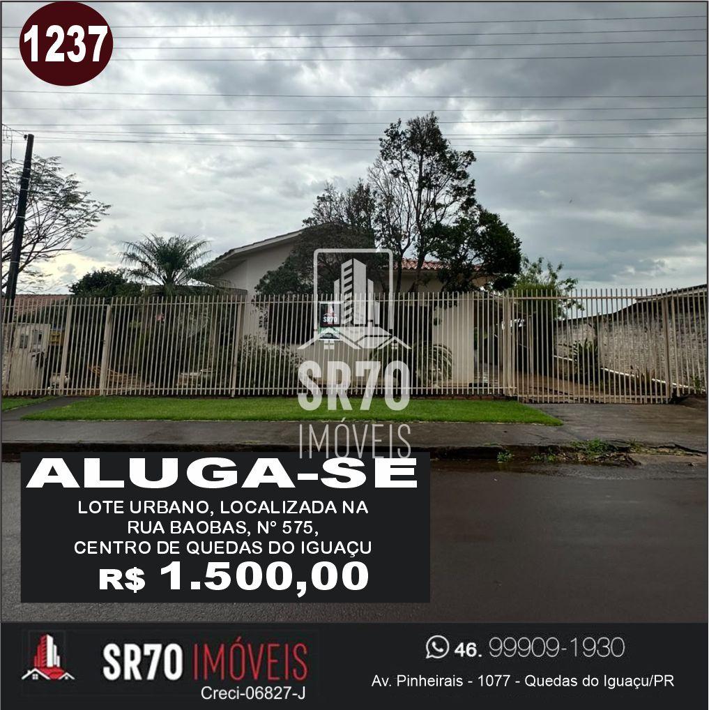 Casa com 2 dormit�rios para loca��o, CENTRO, QUEDAS DO IGUACU - PR