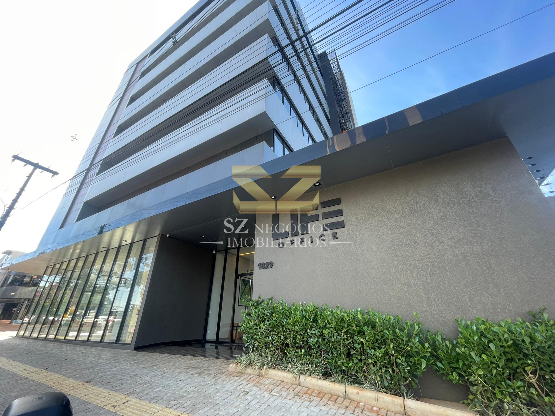 Salas comerciais para locação no Edifício LIFE, no centro de Foz do Iguaçu.