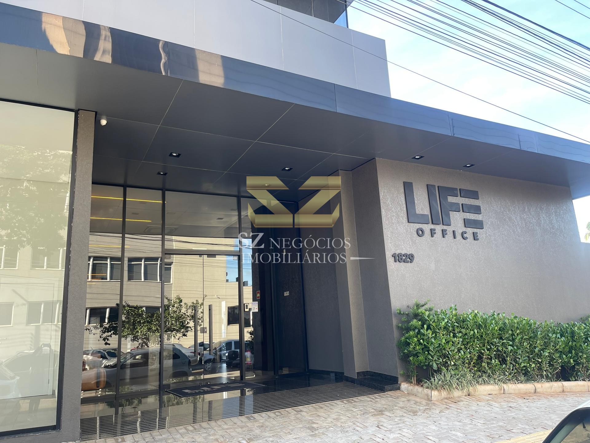 Salas comerciais para locação no Edifício LIFE, no centro de Foz do Iguaçu.