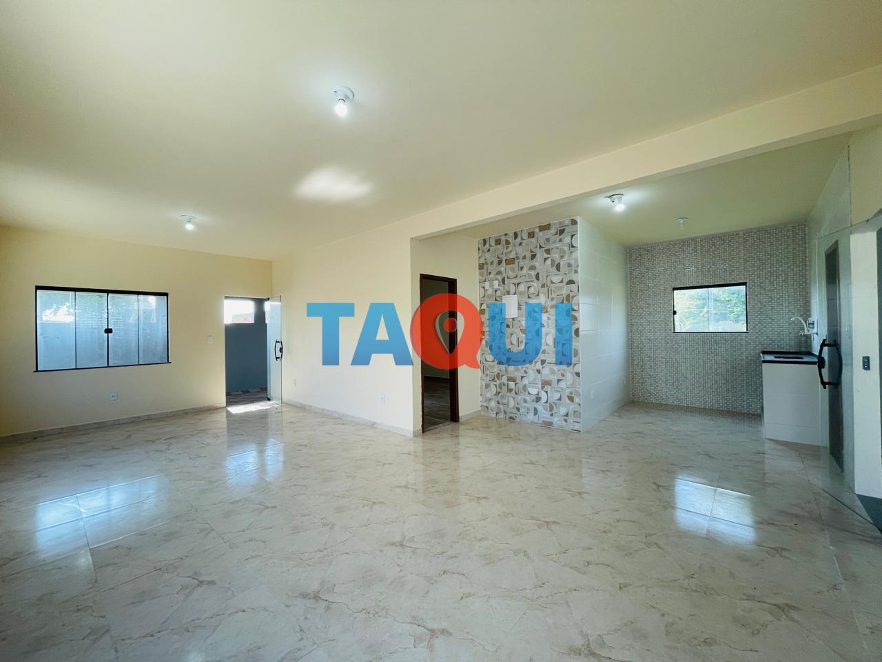 Sala integrada com cozinha