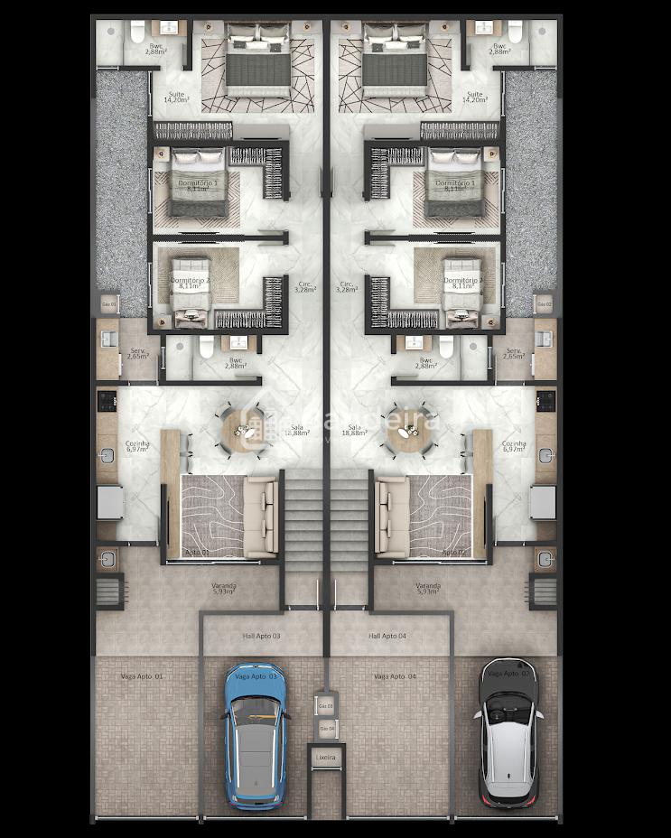 Sobrado com Design Moderno - Residencial Melquíades à venda, S...
