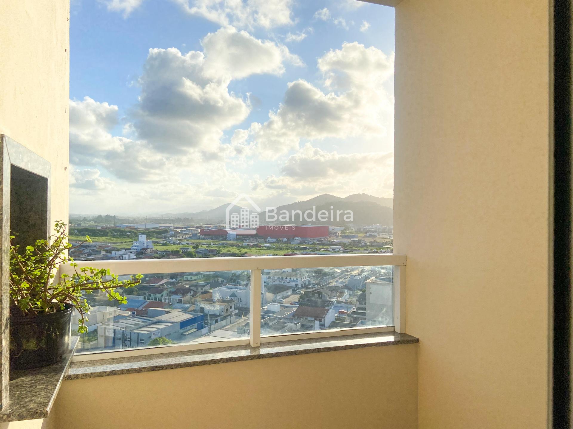 Apartamento semi mobiliado com bela vista, suíte mais um dormi...