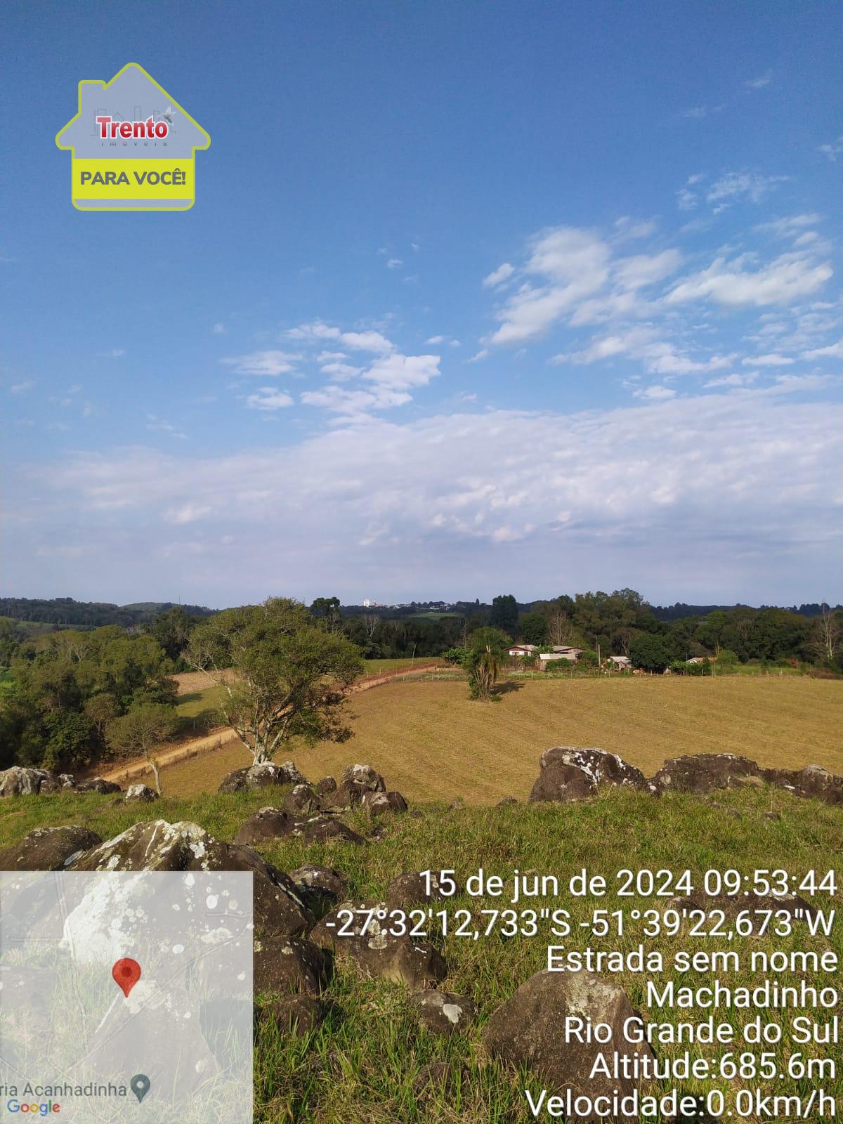 CHÁCARA EM MACHADINHO RS  - MEDINDO 95.162M  - TODA CERCADA.