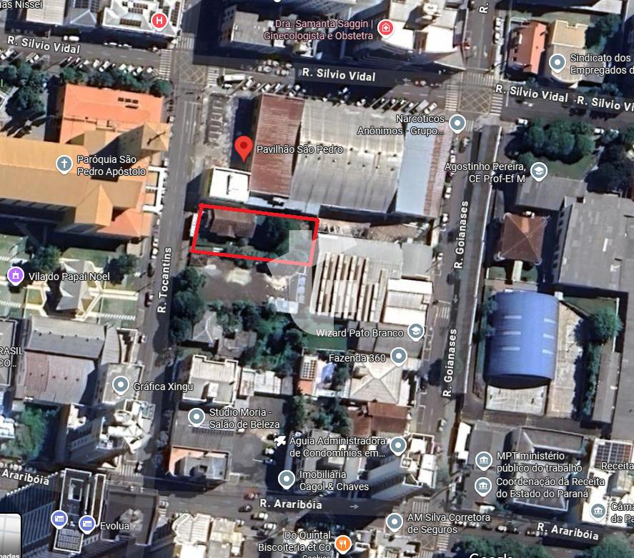 TERRENO À VENDA  AO LADO DA IGREJA MATRIZ - CENTRO - PATO BRAN...