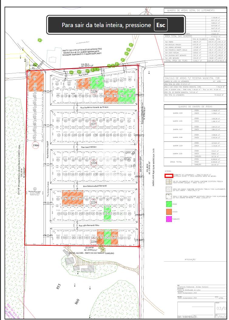 TERRENOS À VENDA NO LOTEAMENTO ARCIDES TUMELERO, CADORIN, PATO...