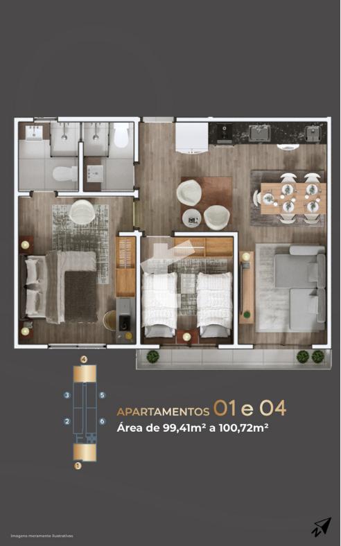 LANAMENTO APARTAMENTOS RES. NOAH VENDA - RUA ITABIRA, CENTRO, PATO BRANCO,.