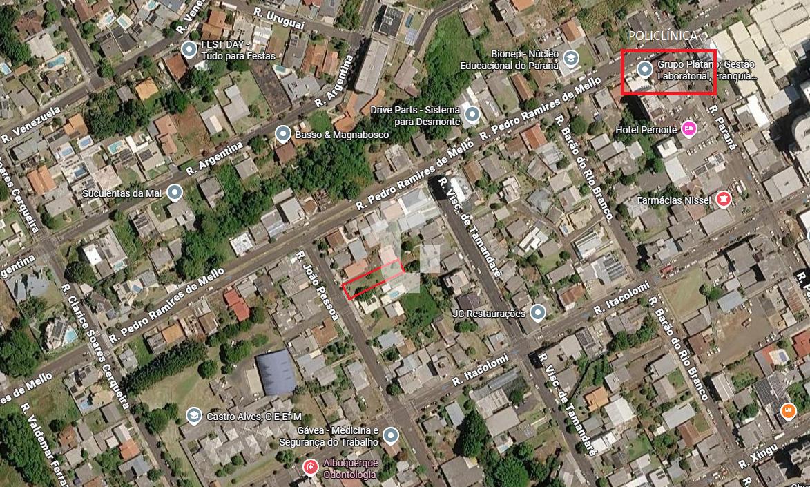 TERRENO COMERCIAL VENDA R. JOO PESSOA, PRXIMO POLICLNICA, PATO BRANCO-PR.