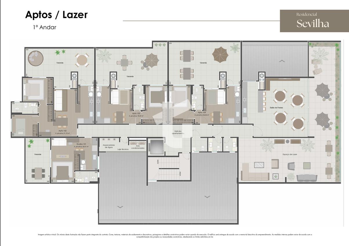 LANAMENTO RESIDENCIAL SEVILHA - STUDIOS NOVOS VENDA - PATO BRANCO-PR.