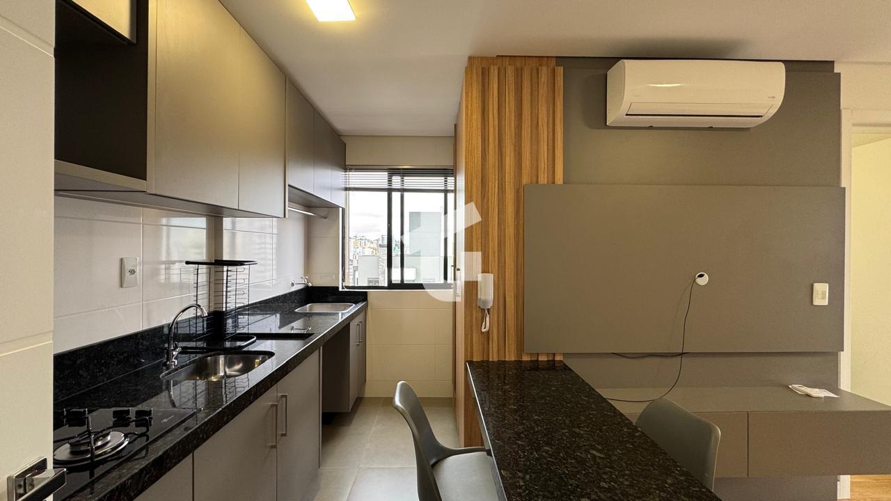 APARTAMENTO STUDIO SEMIMOBILIADO LOCAÇÃO NO ED. ATHOS - CENTRO...