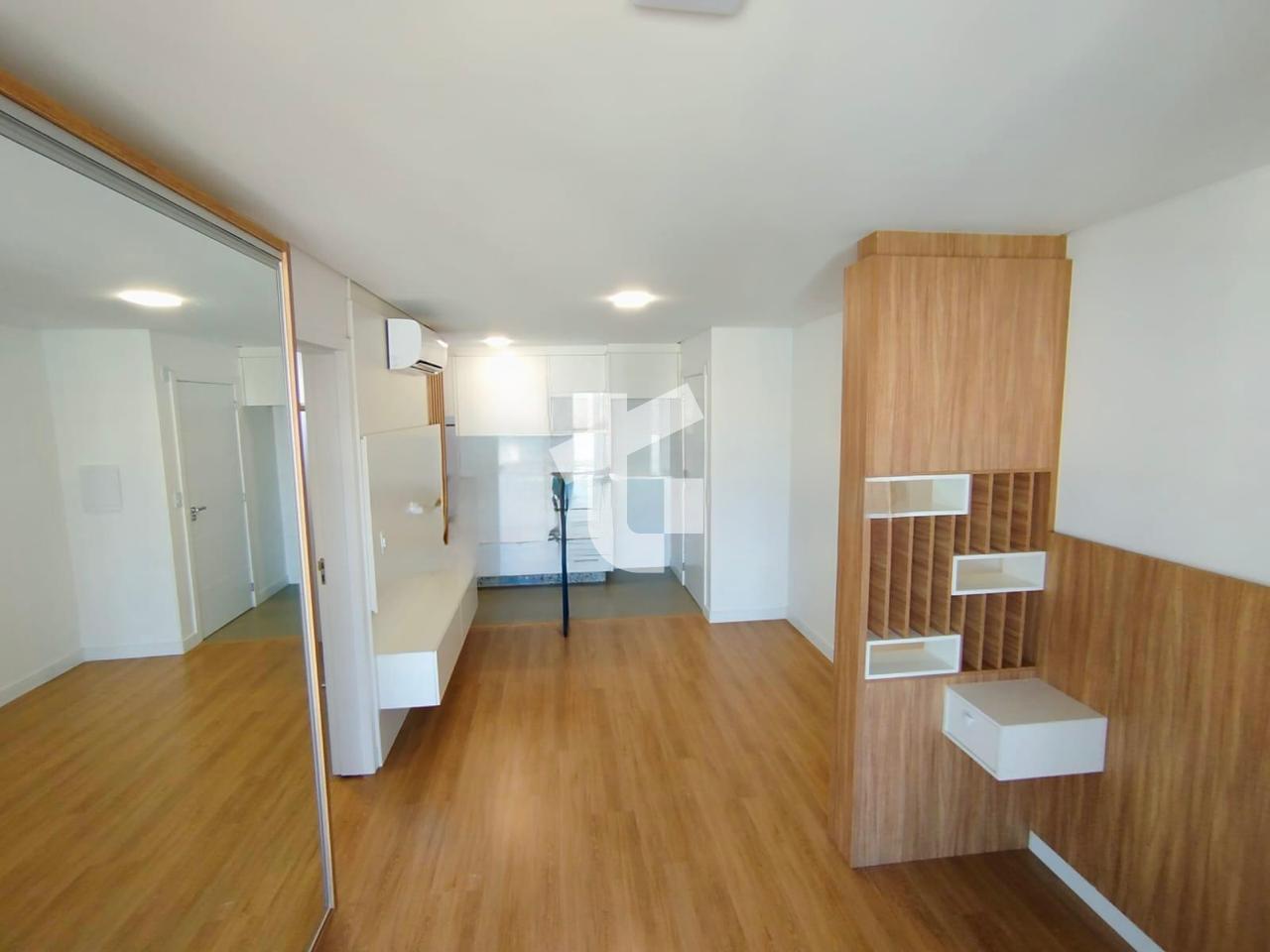 APARTAMENTO STUDIO SEMIMOBILIADO LOCAÇÃO NO ED. ATHOS - CENTRO...