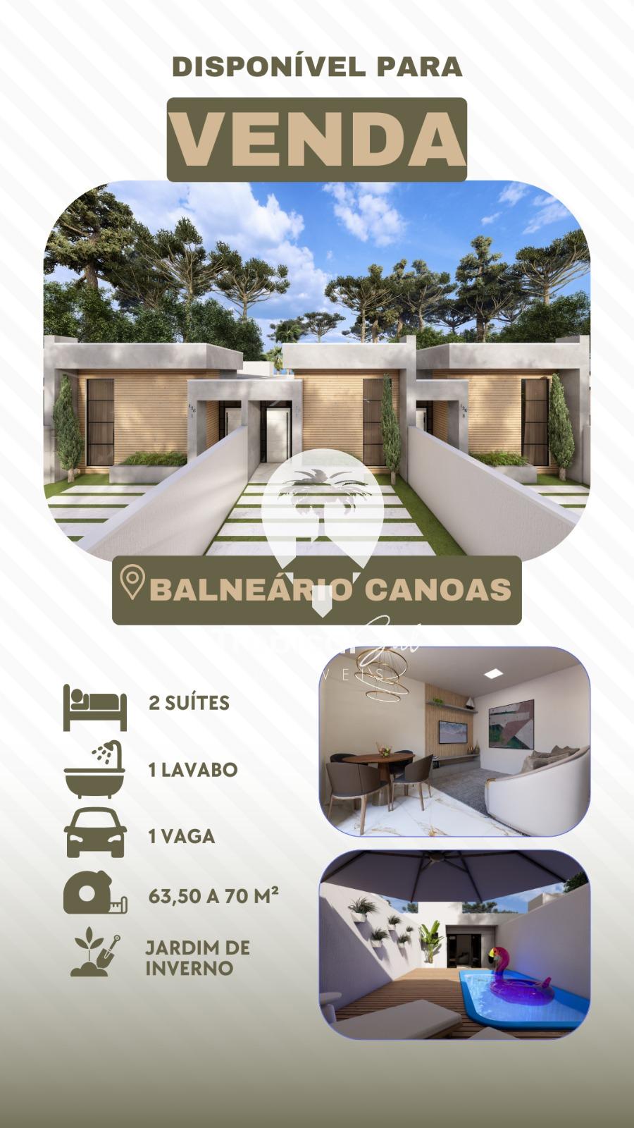 Casa com 2 dormit?rios ? venda, Canoas, PONTAL DO PARANA - PR