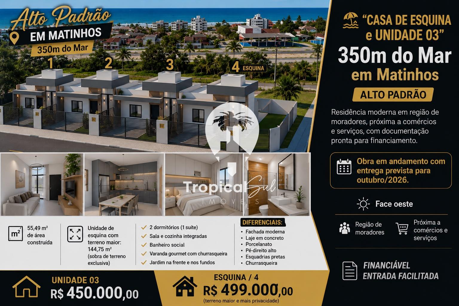 Casa com 2 dormit?rios (1suite) ? venda, Gaivotas, MATINHOS - PR