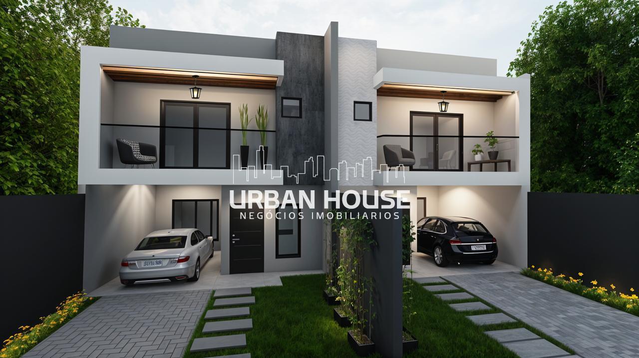 Casa com 2 quartos, 1 suíte, edícula e acabamento em porcelana...