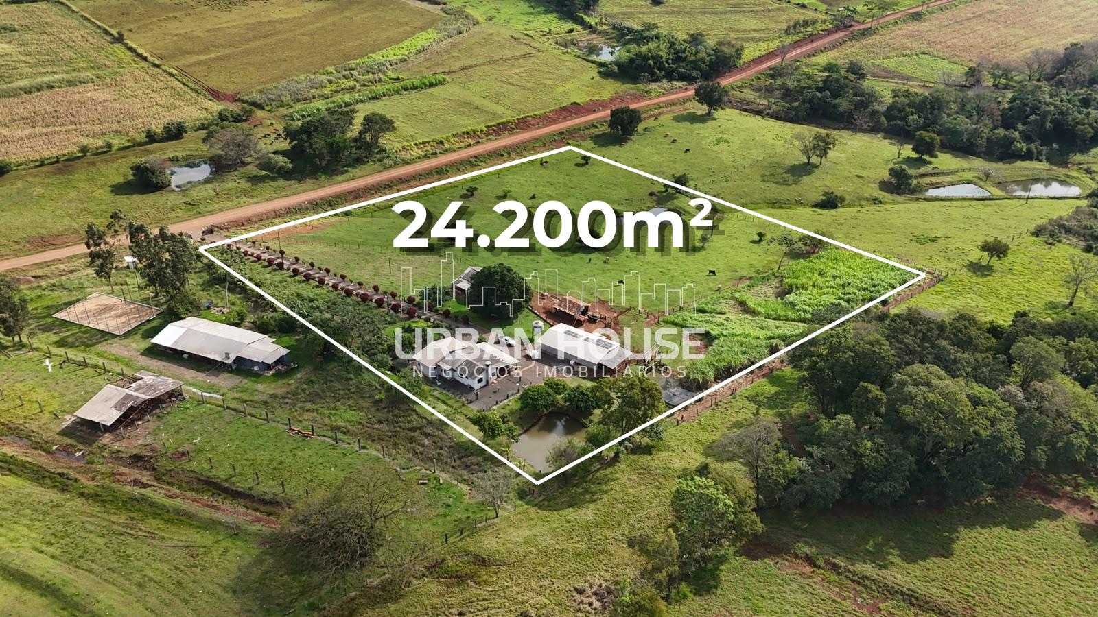 Chácara em SMI - PR  24.200m², Poço artesiano, açudes, pastage...